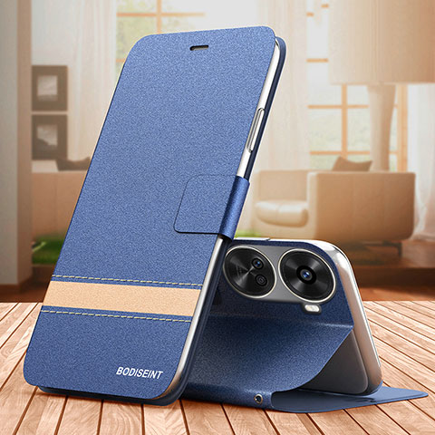 Funda de Cuero Cartera con Soporte Carcasa TB1 para Huawei Nova 11 SE Azul