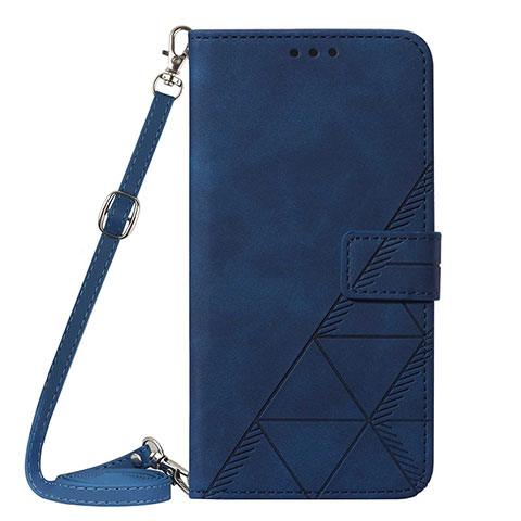 Funda de Cuero Cartera con Soporte Carcasa Y01B para Apple iPhone 16 Pro Max Azul