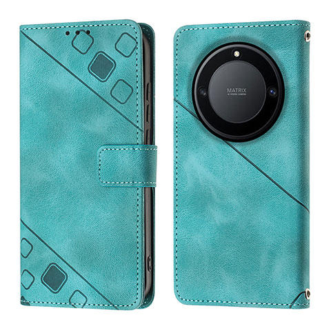 Funda de Cuero Cartera con Soporte Carcasa Y01B para Huawei Honor Magic5 Lite 5G Verde