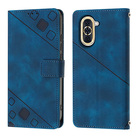 Funda de Cuero Cartera con Soporte Carcasa Y01B para Huawei Nova 10 Pro Azul