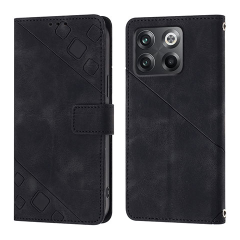 Funda de Cuero Cartera con Soporte Carcasa Y01B para OnePlus 10T 5G Negro