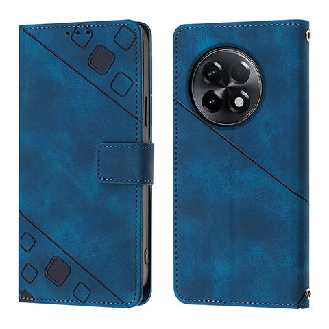 Funda de Cuero Cartera con Soporte Carcasa Y01B para OnePlus 11R 5G Azul