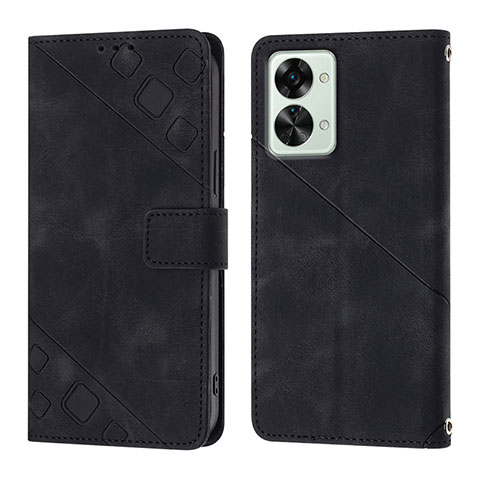 Funda de Cuero Cartera con Soporte Carcasa Y01B para OnePlus Nord 2T 5G Negro