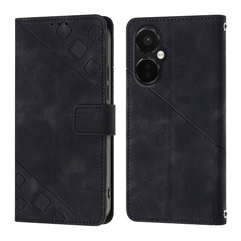 Funda de Cuero Cartera con Soporte Carcasa Y01B para OnePlus Nord CE 3 5G Negro