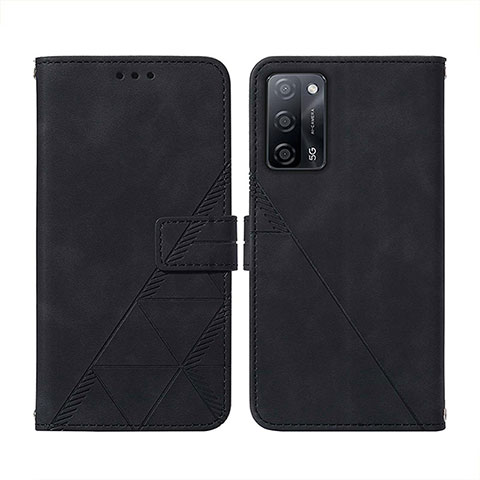 Funda de Cuero Cartera con Soporte Carcasa Y01B para Oppo A53s 5G Negro