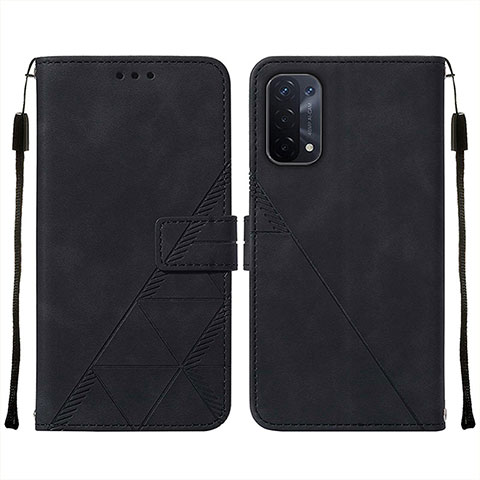 Funda de Cuero Cartera con Soporte Carcasa Y01B para Oppo A54 5G Negro