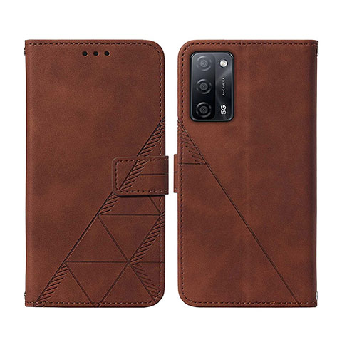 Funda de Cuero Cartera con Soporte Carcasa Y01B para Oppo A55 5G Marron