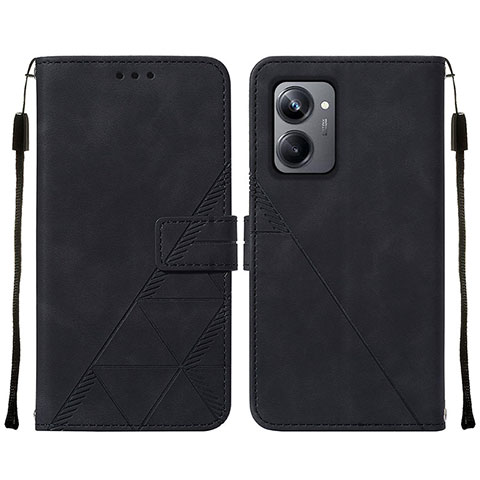 Funda de Cuero Cartera con Soporte Carcasa Y01B para Realme 10 Pro 5G Negro