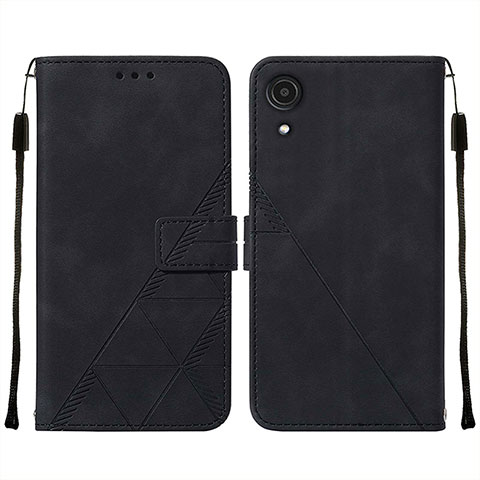 Funda de Cuero Cartera con Soporte Carcasa Y01B para Samsung Galaxy A03 Core Negro