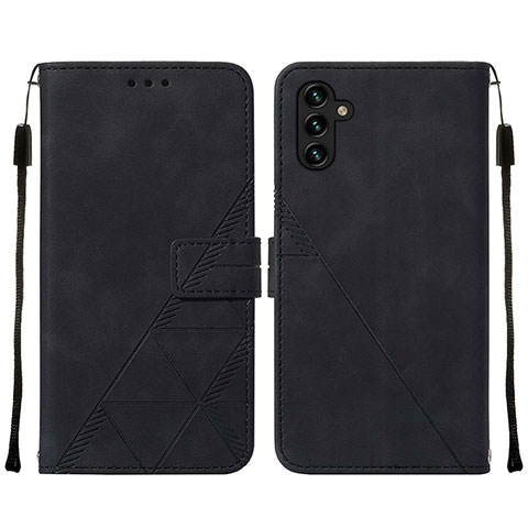 Funda de Cuero Cartera con Soporte Carcasa Y01B para Samsung Galaxy A04s Negro