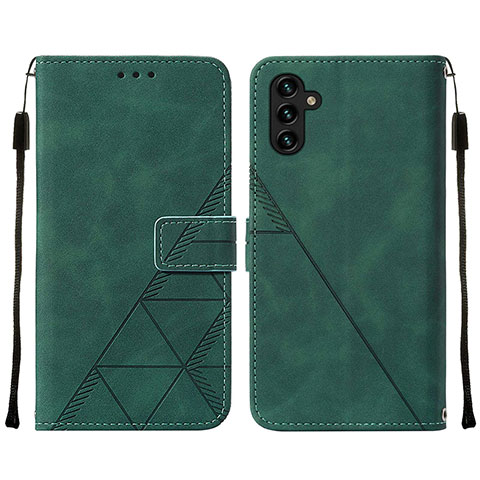 Funda de Cuero Cartera con Soporte Carcasa Y01B para Samsung Galaxy A04s Verde