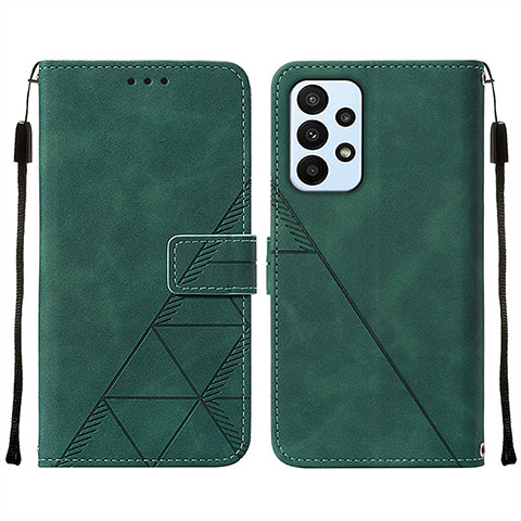 Funda de Cuero Cartera con Soporte Carcasa Y01B para Samsung Galaxy A23 5G Verde