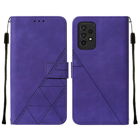 Funda de Cuero Cartera con Soporte Carcasa Y01B para Samsung Galaxy A33 5G Morado