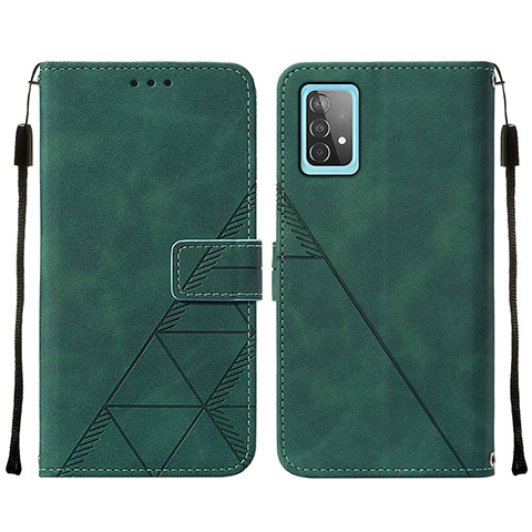 Funda de Cuero Cartera con Soporte Carcasa Y01B para Samsung Galaxy A52 4G Verde