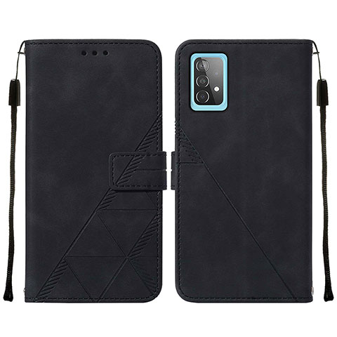 Funda de Cuero Cartera con Soporte Carcasa Y01B para Samsung Galaxy A52 5G Negro