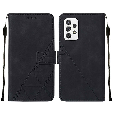 Funda de Cuero Cartera con Soporte Carcasa Y01B para Samsung Galaxy A72 4G Negro