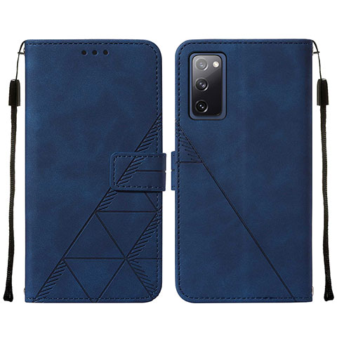 Funda de Cuero Cartera con Soporte Carcasa Y01B para Samsung Galaxy S20 FE (2022) 5G Azul