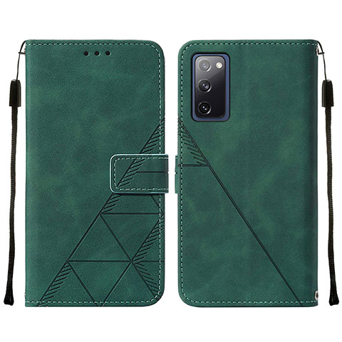 Funda de Cuero Cartera con Soporte Carcasa Y01B para Samsung Galaxy S20 FE (2022) 5G Verde