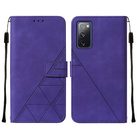 Funda de Cuero Cartera con Soporte Carcasa Y01B para Samsung Galaxy S20 FE 5G Morado