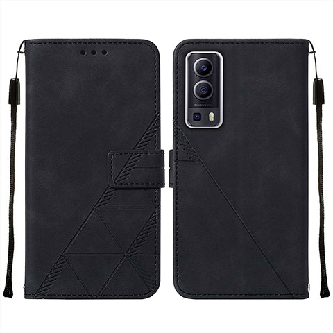 Funda de Cuero Cartera con Soporte Carcasa Y01B para Vivo iQOO Z3 5G Negro