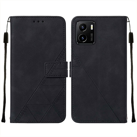 Funda de Cuero Cartera con Soporte Carcasa Y01B para Vivo Y10 t1 Negro