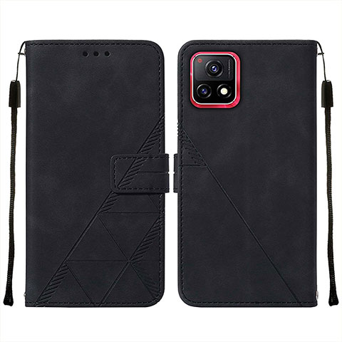 Funda de Cuero Cartera con Soporte Carcasa Y01B para Vivo Y31s 5G Negro