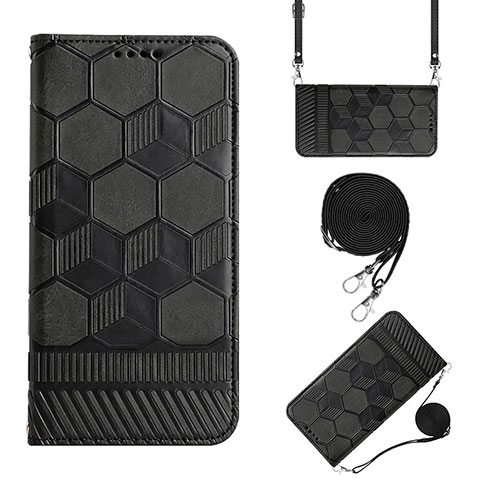 Funda de Cuero Cartera con Soporte Carcasa Y01B para Xiaomi Redmi 9C Negro