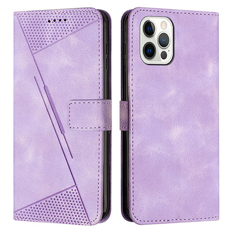 Funda de Cuero Cartera con Soporte Carcasa Y01X para Apple iPhone 14 Pro Purpura Claro