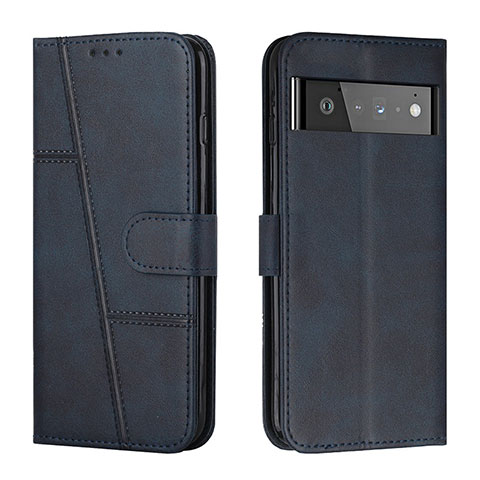 Funda de Cuero Cartera con Soporte Carcasa Y01X para Google Pixel 6 Pro 5G Azul