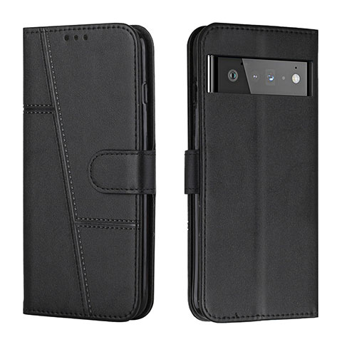 Funda de Cuero Cartera con Soporte Carcasa Y01X para Google Pixel 6 Pro 5G Negro