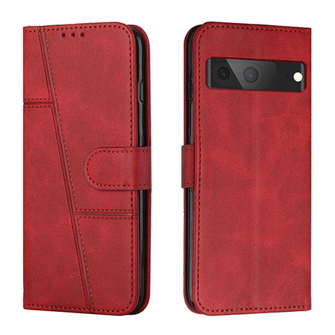 Funda de Cuero Cartera con Soporte Carcasa Y01X para Google Pixel 7 5G Rojo