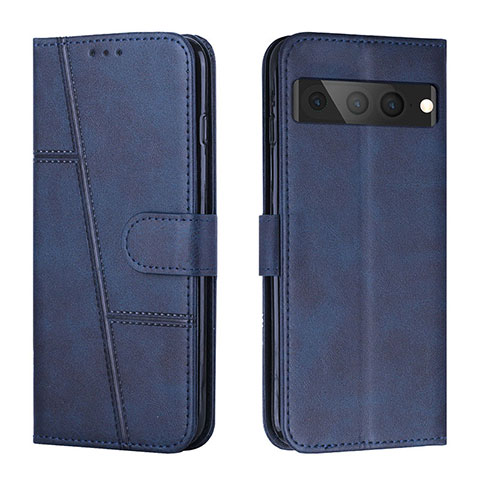 Funda de Cuero Cartera con Soporte Carcasa Y01X para Google Pixel 7 Pro 5G Azul