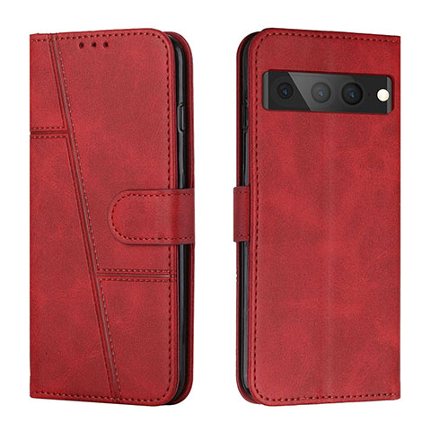 Funda de Cuero Cartera con Soporte Carcasa Y01X para Google Pixel 7 Pro 5G Rojo