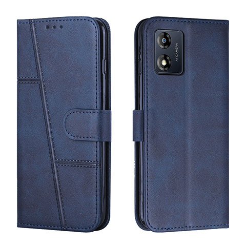 Funda de Cuero Cartera con Soporte Carcasa Y01X para Motorola Moto E13 Azul