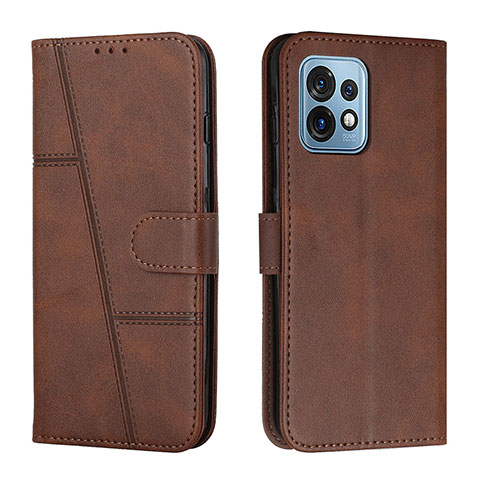 Funda de Cuero Cartera con Soporte Carcasa Y01X para Motorola Moto Edge 40 Pro 5G Marron