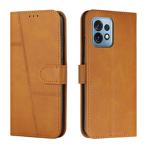 Funda de Cuero Cartera con Soporte Carcasa Y01X para Motorola Moto Edge 40 Pro 5G Marron Claro