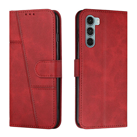 Funda de Cuero Cartera con Soporte Carcasa Y01X para Motorola Moto Edge S30 5G Rojo