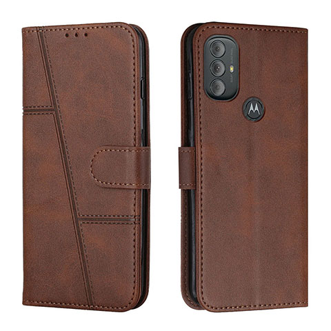 Funda de Cuero Cartera con Soporte Carcasa Y01X para Motorola Moto G Play Gen 2 Marron