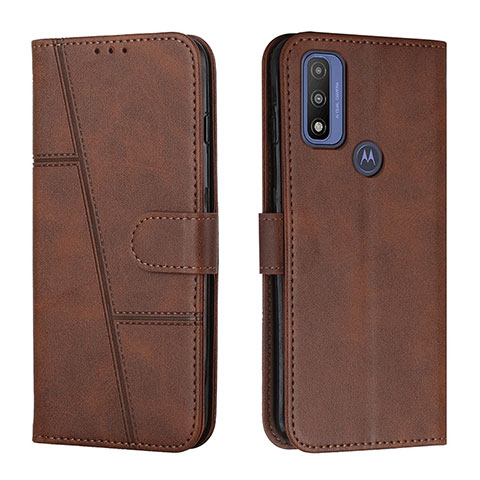 Funda de Cuero Cartera con Soporte Carcasa Y01X para Motorola Moto G Pure Marron