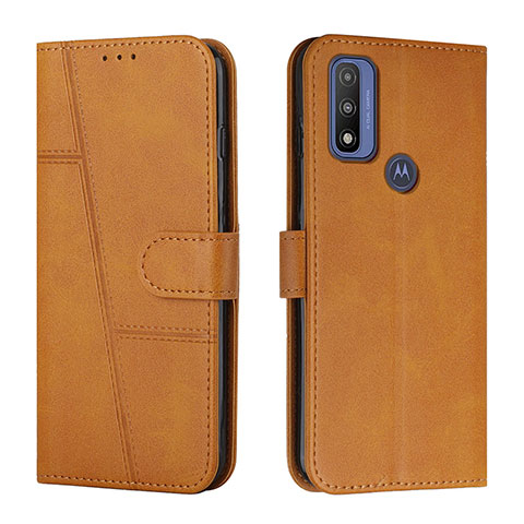 Funda de Cuero Cartera con Soporte Carcasa Y01X para Motorola Moto G Pure Marron Claro