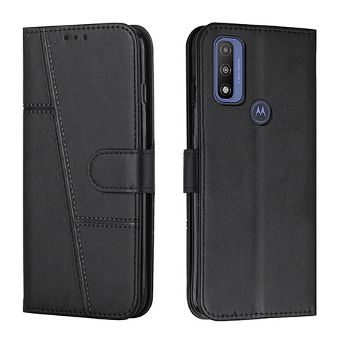 Funda de Cuero Cartera con Soporte Carcasa Y01X para Motorola Moto G Pure Negro