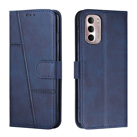 Funda de Cuero Cartera con Soporte Carcasa Y01X para Motorola Moto G Stylus (2022) 5G Azul