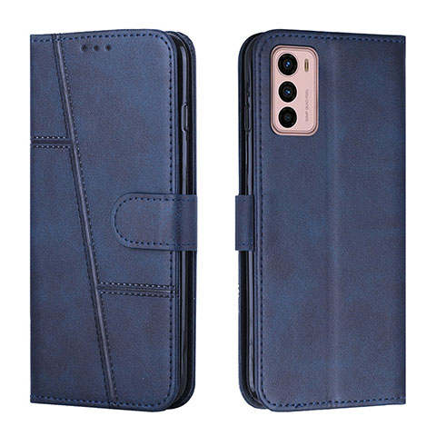 Funda de Cuero Cartera con Soporte Carcasa Y01X para Motorola Moto G42 Azul