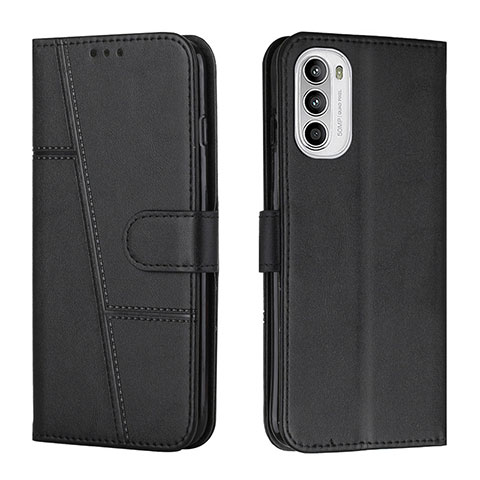 Funda de Cuero Cartera con Soporte Carcasa Y01X para Motorola MOTO G52 Negro