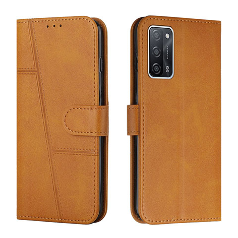 Funda de Cuero Cartera con Soporte Carcasa Y01X para Oppo A55 5G Marron Claro