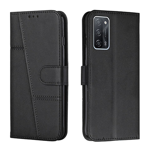 Funda de Cuero Cartera con Soporte Carcasa Y01X para Oppo A55 5G Negro