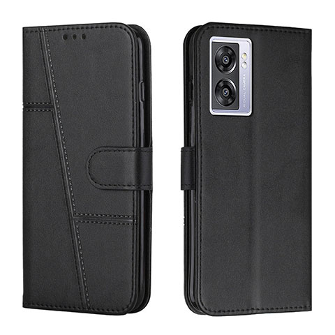 Funda de Cuero Cartera con Soporte Carcasa Y01X para Oppo A56S 5G Negro