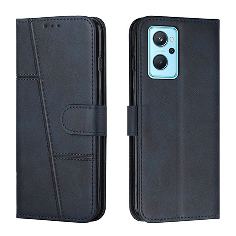 Funda de Cuero Cartera con Soporte Carcasa Y01X para Oppo A96 4G Azul