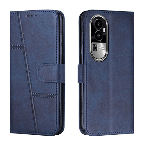 Funda de Cuero Cartera con Soporte Carcasa Y01X para Oppo Reno10 Pro+ Plus 5G Azul