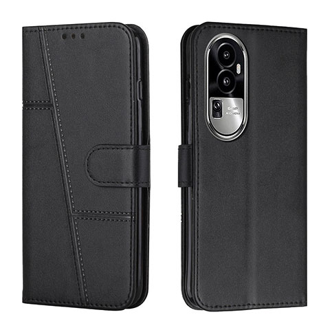 Funda de Cuero Cartera con Soporte Carcasa Y01X para Oppo Reno10 Pro+ Plus 5G Negro